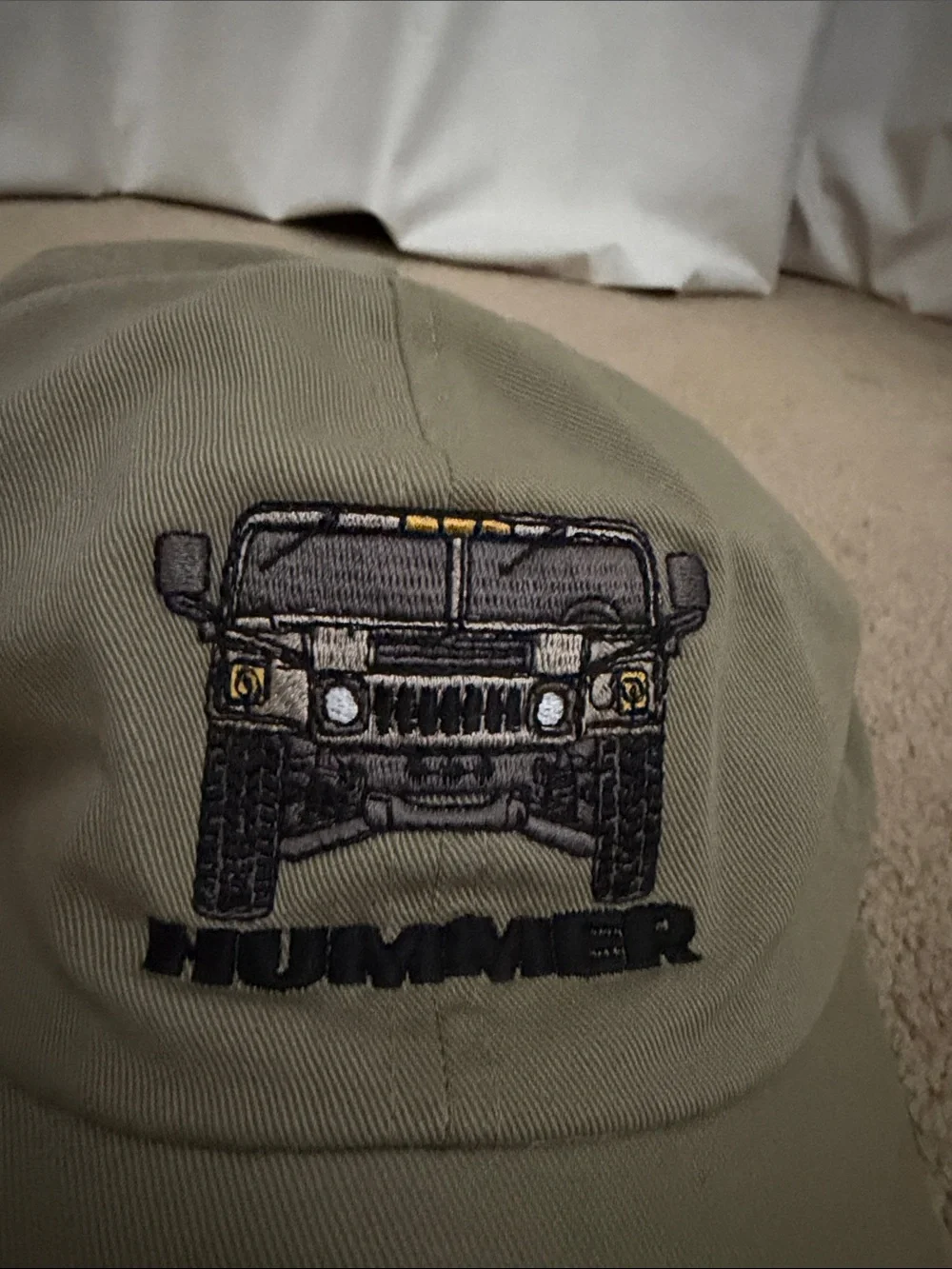 Hummer Embroidered Khaki Baseball Cap